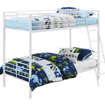 Dorel Bunk Bed Convertible - Single over Single - White-0