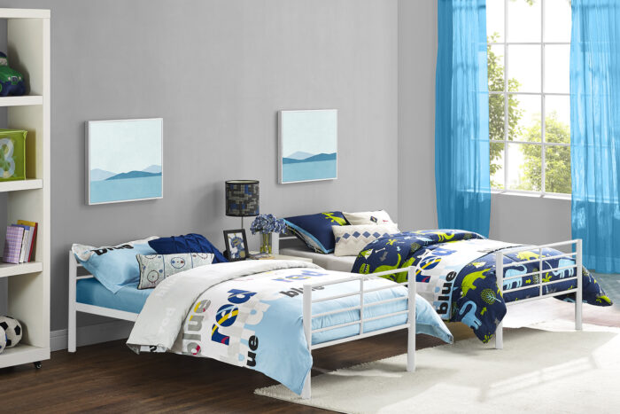Dorel Bunk Bed Convertible - Single over Single - White-31496