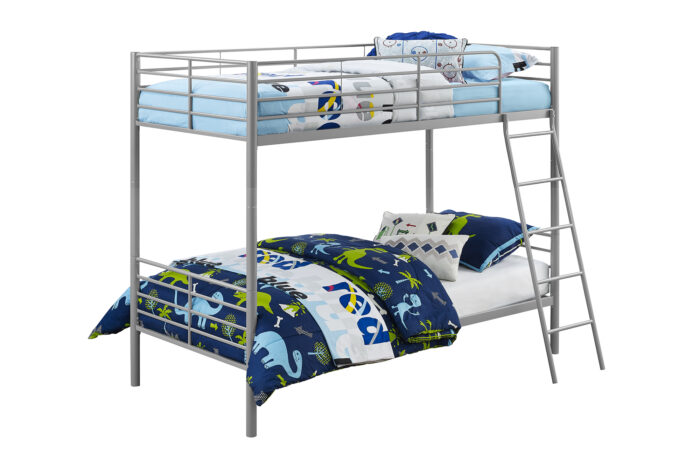 Dorel Bunk Bed Convertible - Single over Single - Silver Grey-0