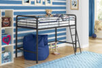 Dorel Bunk Bed Single Midsleeper - Black-31503