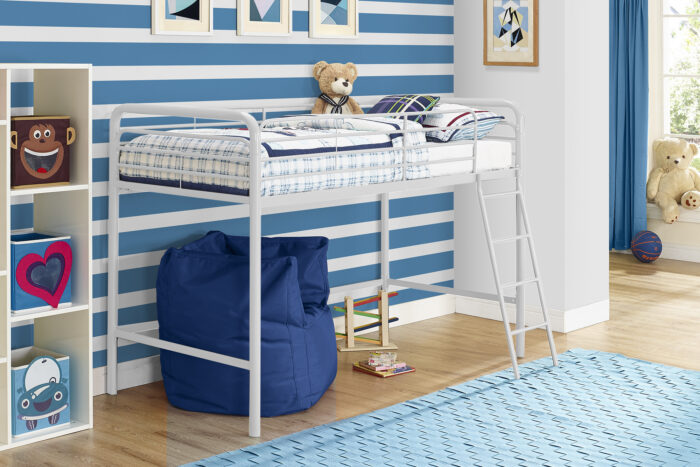 Dorel Bunk Bed Single Midsleeper - White-31529