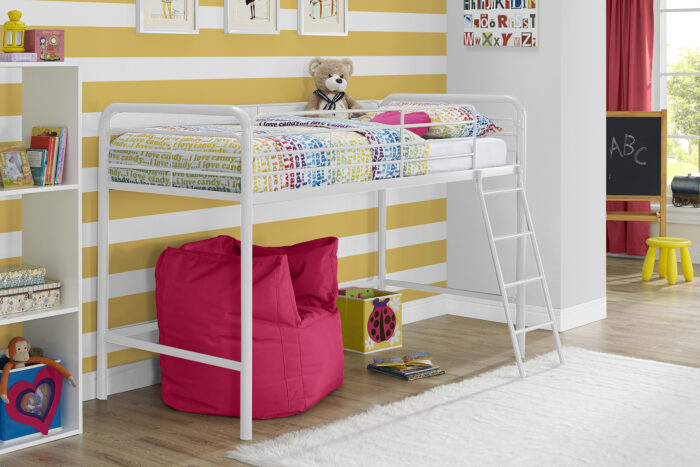 Dorel Bunk Bed Single Midsleeper - White-31528