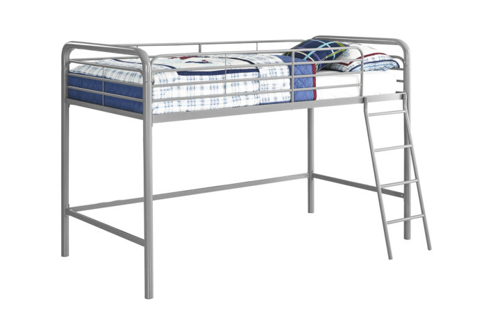 Dorel Bunk Bed Single Midsleeper - Silver Grey-31514