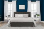 Dorel Emily Upholstered Linen Bed - King - Grey-30772