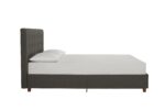 Dorel Emily Upholstered Linen Bed - King - Grey-30757