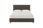 Dorel Emily Upholstered Linen Bed - King - Grey-30756