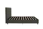 Dorel Emily Upholstered Linen Bed - King - Grey-30759