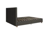 Dorel Emily Upholstered Linen Bed - King - Grey-30760