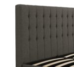 Dorel Emily Upholstered Linen Bed - King - Grey-30791
