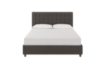 Dorel Emily Upholstered Linen Bed - King - Grey-30795