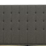 Dorel Emily Upholstered Linen Bed - King - Grey-30794