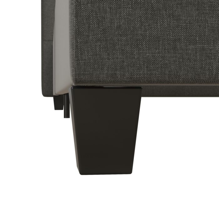 Dorel Emily Upholstered Linen Bed - King - Grey-30775