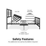 Dorel Burbank Metal Bed - Single - Black-30591