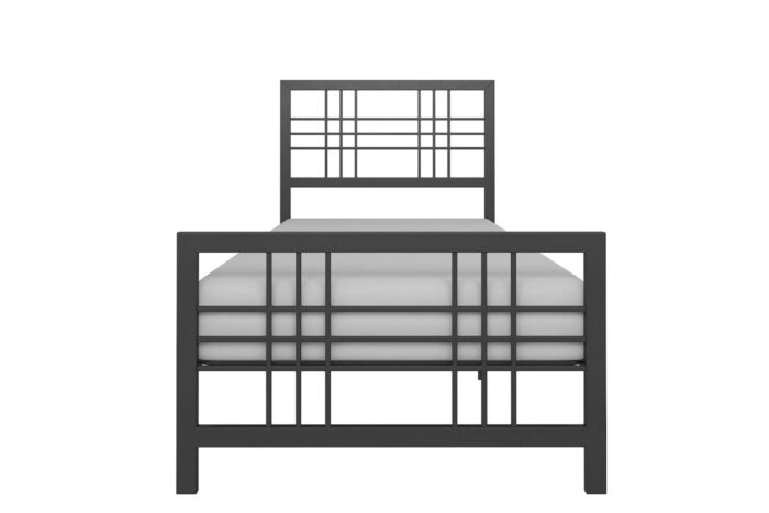 Dorel Burbank Metal Bed - Single - Black-30581