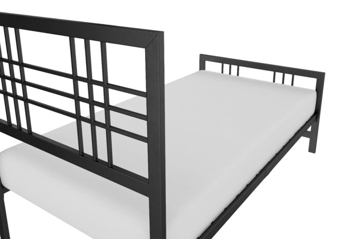 Dorel Burbank Metal Bed - Single - Black-30582
