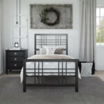 Dorel Burbank Metal Bed - Single - Black-30597