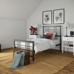 Dorel Burbank Metal Bed - Single - Black-30596