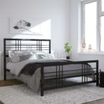 Dorel Burbank Metal Bed - King - Black-30648