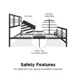 Dorel Burbank Metal Bed - King - Black-30644