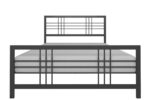 Dorel Burbank Metal Bed - King - Black-30633