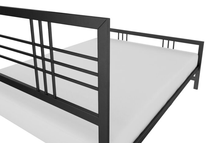 Dorel Burbank Metal Bed - King - Black-30639