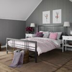 Dorel Burbank Metal Bed - King - Black-30655