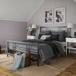 Dorel Burbank Metal Bed - King - Black-30654