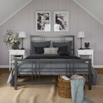 Dorel Burbank Metal Bed - King - Black-30652