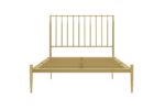 Dorel Giulia Modern Metal Bed - Double - Gold-30819