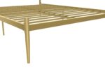 Dorel Giulia Modern Metal Bed - Double - Gold-30817