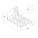 Dorel Giulia Modern Metal Bed - King - Gold-31034