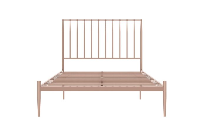 Dorel Giulia Modern Metal Bed - Double - Millennial Pink-30876