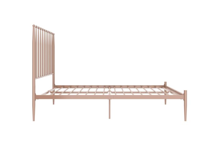 Dorel Giulia Modern Metal Bed - Double - Millennial Pink-30872