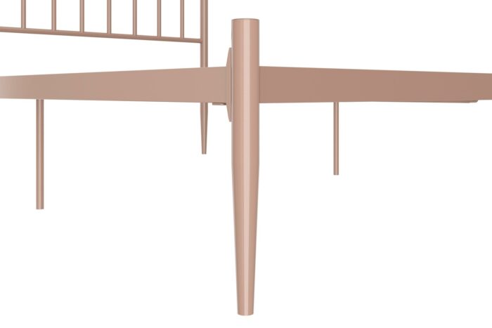 Dorel Giulia Modern Metal Bed - Double - Millennial Pink-30870