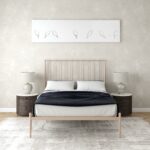 Dorel Giulia Modern Metal Bed - Double - Millennial Pink-30885