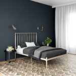 Dorel Giulia Modern Metal Bed - Double - Millennial Pink-30889