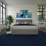 Dorel Rose Upholstered Linen Bed With Storage - Double - Grey-31286