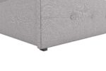 Dorel Rose Upholstered Linen Bed With Storage - Double - Grey-31295