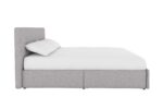 Dorel Rose Upholstered Linen Bed With Storage - Double - Grey-31265