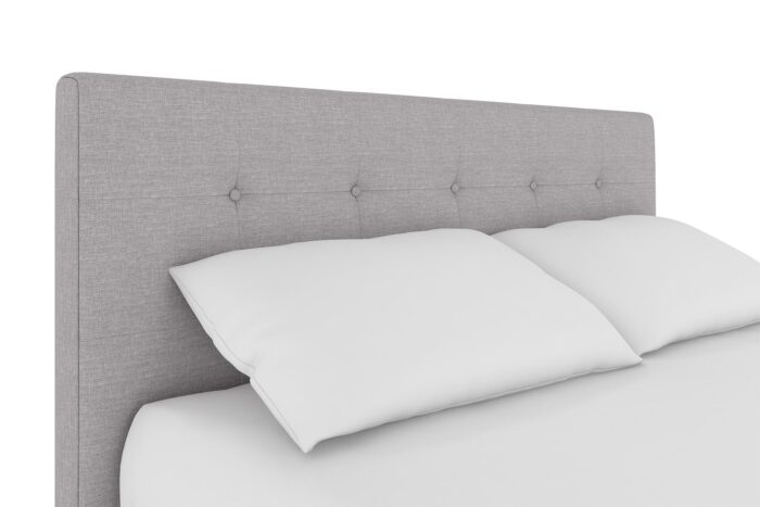 Dorel Rose Upholstered Linen Bed With Storage - Double - Grey-31274