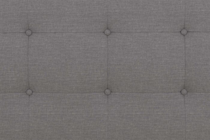 Dorel Rose Upholstered Linen Bed With Storage - Double - Grey-31294