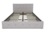 Dorel Rose Upholstered Linen Bed With Storage - King - Grey-31342
