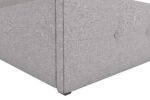 Dorel Rose Upholstered Linen Bed With Storage - King - Grey-31359