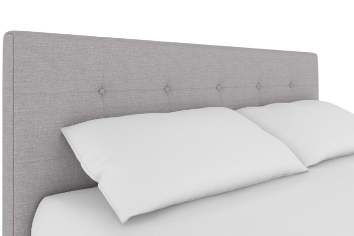Dorel Rose Upholstered Linen Bed With Storage - King - Grey-31343