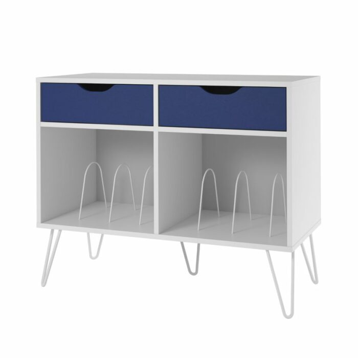 Novogratz Concord Turntable Stand with Drawers-30331