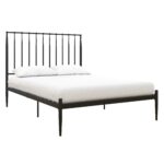 Dorel Giulia Modern Metal Bed - Double - Black-0