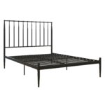 Dorel Giulia Modern Metal Bed - Double - Black-30924