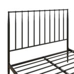 Dorel Giulia Modern Metal Bed - Double - Black-30931