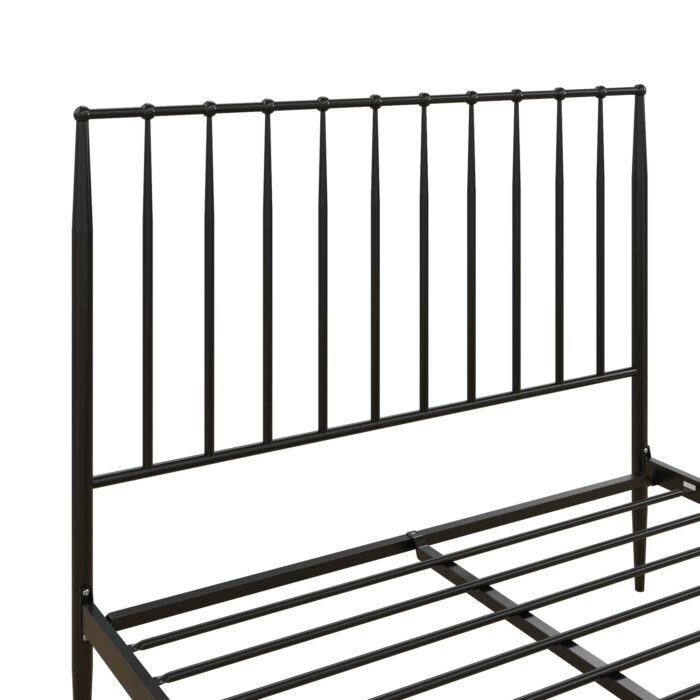Dorel Giulia Modern Metal Bed - Double - Black-30931