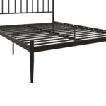 Dorel Giulia Modern Metal Bed - Double - Black-30929